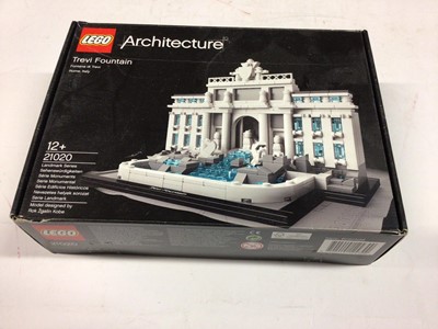 Lot 27 - Lego Architecture 21041 Great Wall of China, 21020 Trevi Fountain, 21045 Trafalgar Square, 21026 Venice, with instructions, Boxed