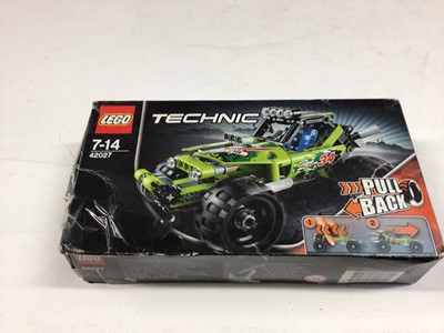 Lot 56 - Lego Technic 8041 Race Truck, 8445 Formula 1 Race Car, 8414 Mountain Rambler, 42027 Desert Racer, all with instructions, Boxed