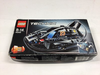Lot 57 - Lego Technic 8412 Helicopter, 8836 Sky Ranger Aeroplane, 42002 Hovercraft, all with instructions, Boxed