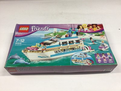 Lot 61 - Lego 41015 Friends (Boat), 41094 Friends (Lighthouse), 41008 Friends (Heartlake City Pool), all with instructions (41094 one book only), Boxed