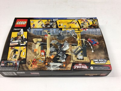 Lot 62 - Lego 21310 Bait Shop, 76037 Marvel Superheroes both including mini figs, 10230 Mini Modular, all with instructions, boxed