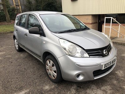 Lot 209 - 2010 Nissan Note 5 door Hatchback, 1.4 Petrol, manual