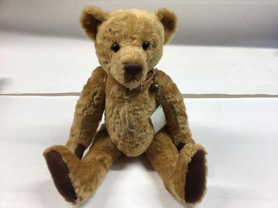 Lot 112 - Teddy Bears - Modern designers and artist bears. Four large bears, Winston by Mother Hubbard, Serena by Bear Bits, Jeremy by Atlantic Bears and Ken by Bears in the Peake. Limited editions with swin...
