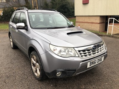 Lot 211 - 2011 Subaru Forester 2.0 XC 5 Door, Diesel, Manual, finished in Grey with cloth interior, Reg. no. BN61DHE, MOT expired January 2021, mileage circa 118,000. 
N.B. No V5, 1 key, some history present