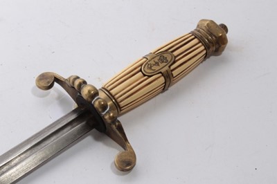 Lot 932 - Replica 19th century-style Scottish Dirk together with two replica Naval Dirks (3)