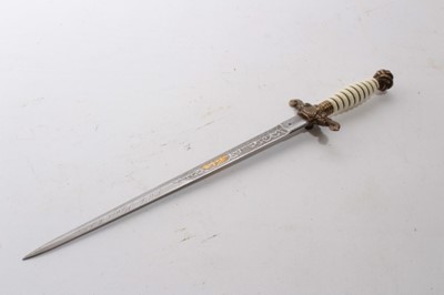 Lot 932 - Replica 19th century-style Scottish Dirk together with two replica Naval Dirks (3)