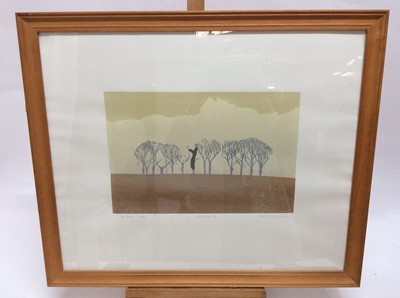 Lot 164 - Michael Carlo Artists Proof etching- 14 Dead Trees, signed and dated, in glazed frame