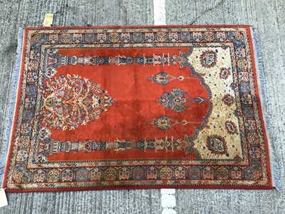 Lot 1016 - Vintage machined carpet by Lahore