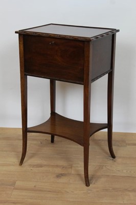 Lot 251 - 1920s mahogany needlework table