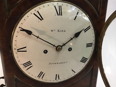 Lot 532 - Regency bracket clock by William Kirk of Stowmarket