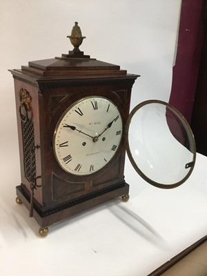 Lot 532 - Regency bracket clock by William Kirk of Stowmarket