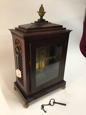 Lot 532 - Regency bracket clock by William Kirk of Stowmarket