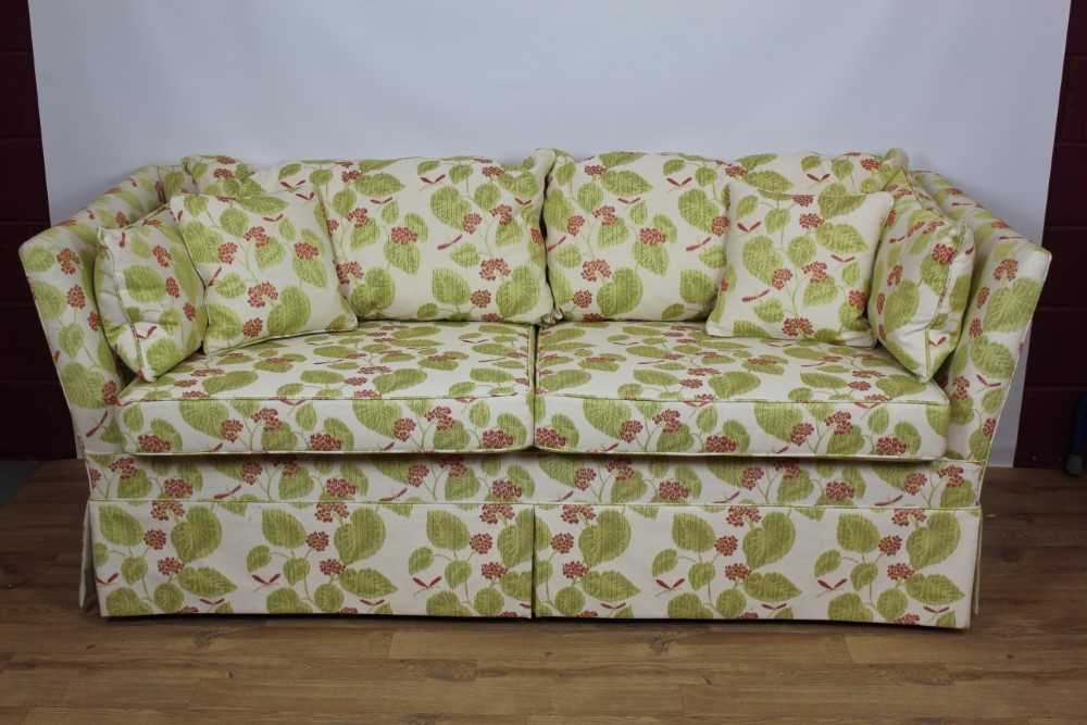 Lot 766 - Pair of very large traditional sofas