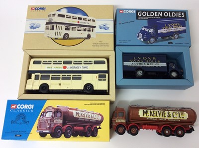 Lot 123 - Corgi Classics boxed selection of lorries, commercial vehicles, buses etc (15)