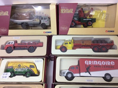 Lot 125 - Corgi Heritage Collection boxed selection of lorries and commercial vehicles (16)