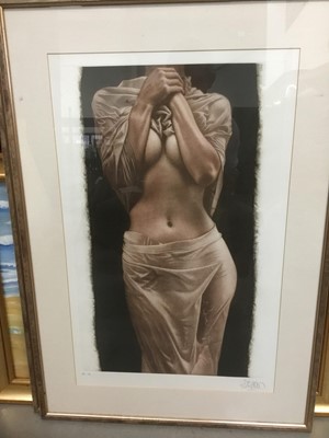 Lot 414 - Group of four limited edition prints - female nudes.