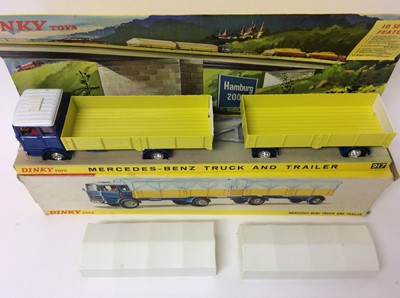 Lot 138 - Dinky Mercedes-Benz Truck and Trailer No. 917, boxed