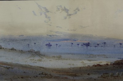 Lot 664 - Augustus Osborne Lamplough (1877-1930), pair of watercolours- Egyptian desert scenes.