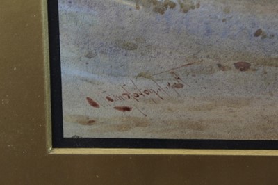 Lot 664 - Augustus Osborne Lamplough (1877-1930), pair of watercolours- Egyptian desert scenes.