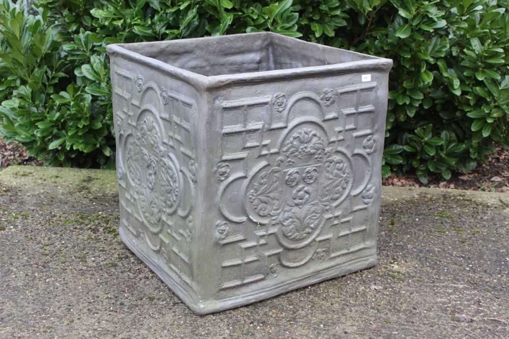 Lot 842 - Very large faux lead planter