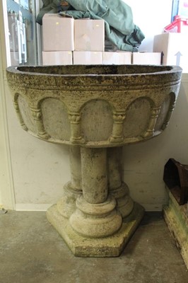 Lot 838 - Concrete font style planter