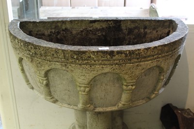 Lot 838 - Concrete font style planter