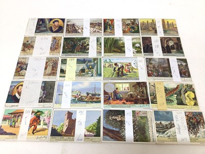 Lot 709 - Liebig trade cards selection of sets, including duplication, various subjects. Good to very good condition, each set is individually separated (200 sets)