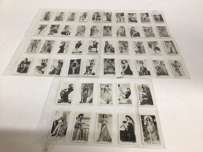 Lot 725 - Cigarette cards selection of sets and part sets in five files including Players British Empire series, Napoleon, Natural Hisotry (large cards), Carreras Glamour Girls, Godfrey Phillips The 1924 Cab...