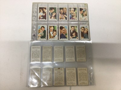 Lot 726 - Cigarette cards selection of sets and part sets in five files including Players Clocks Old and New(large cards), Wills Time and Money in Different Countries, Lambert and Butler Common Fallacies, Rh...