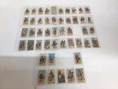 Lot 727 - Cigarette cards selection of sets and part sets in five files including Wills Old Furniture (large cards), Old Silver (large cards), Ogdens Swimming Diving and Life Saving, Shots From the Films, Ch...