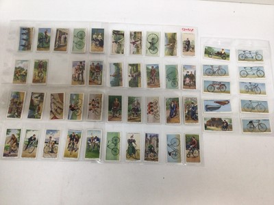 Lot 730 - Cigarette cards selection of sets and part sets in five files including Players Motor Cars, Kings and Queens of England, Military Uniforms of the British Empire, Carreras Glamour Girls, Famous Foot...