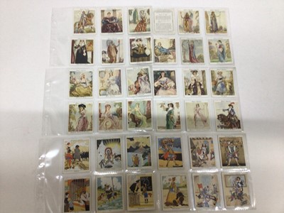 Lot 731 - Cigarette cards selection of sets and part sets in five files including Churchmans Boxing Personalities, Can You Beat Bogey at St Andrews, Players Derby and Grand National Winners, Types of Horses...