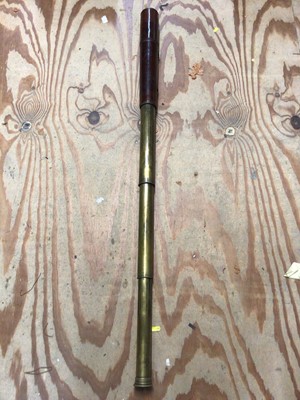 Lot 279 - Victorian brass spotting scope by Negretti & Zambra, London