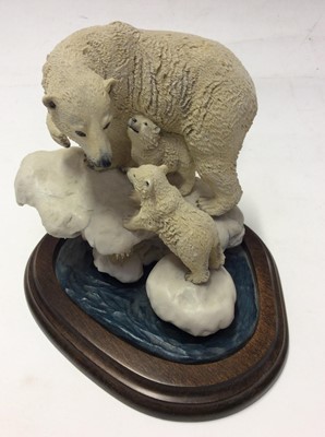 Lot 10 - Country Artists limited edition model Pandas, plus two other Country Arts models, Polar Bears and Kingfishers