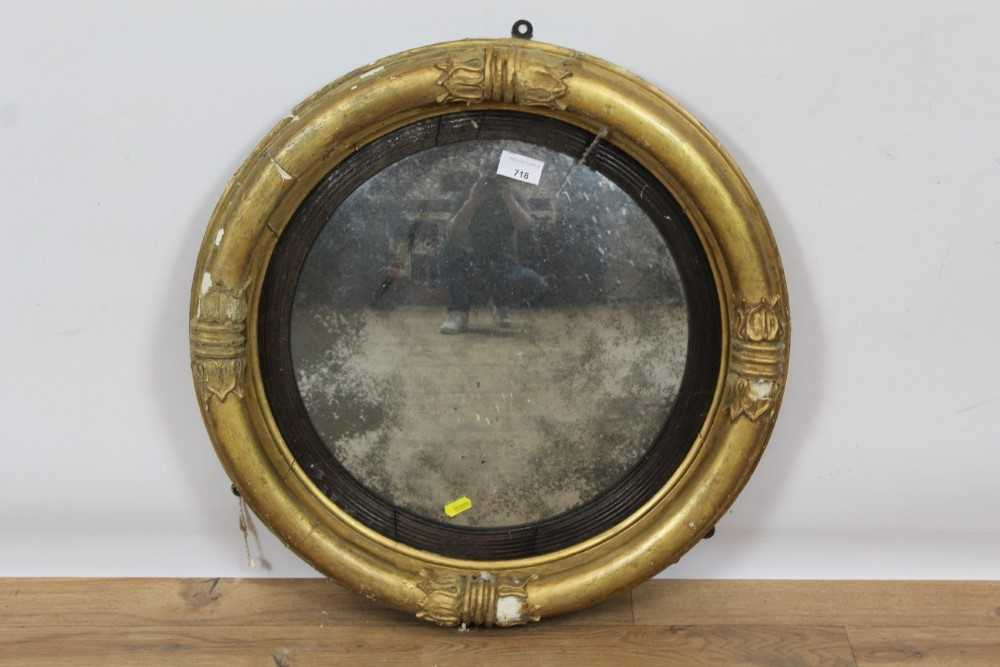 Lot 718 - Regency convex wall mirror