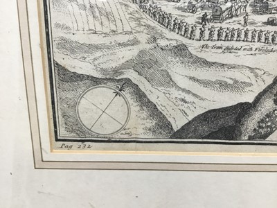 Lot 699 - 18th century engraving depicting the Battle of Naseby