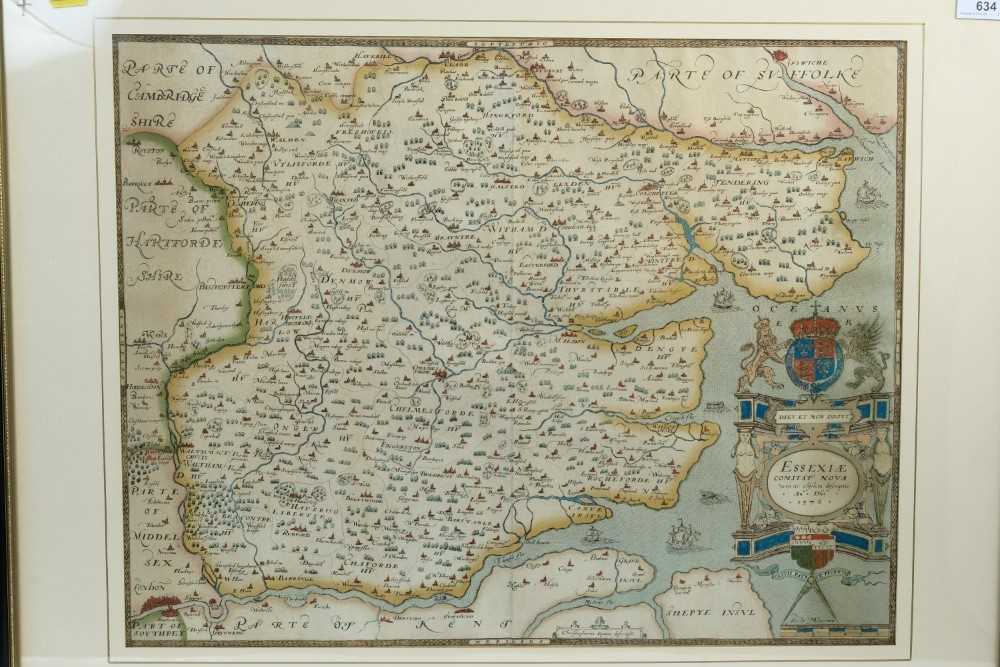 Lot 137 - Christophorus Saxton (1540-1610) - Map of Essex, 20th century facsimile