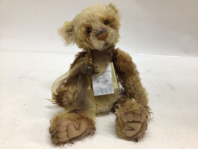Lot 156 - charlie Bear Isabella Master Piece of 2012 no. 500/500 by Isabella Lee.  With swing tags and bag.