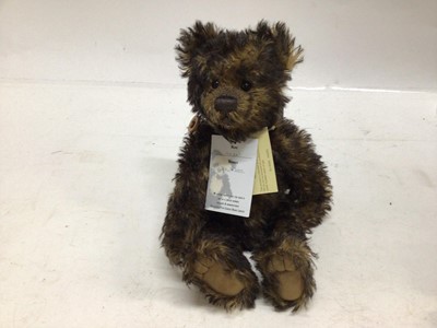 Lot 157 - Charlie Bears Hazelnut no. 297/350, Hazel no. 24/200 and Rodders no. 38/150 all by Isabella Lee.  With swing tags and bags.