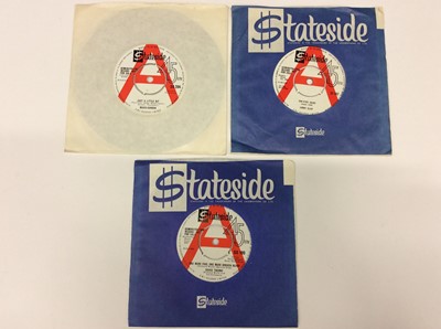 Lot 1013 - Three demo singles on Stateside including Roscoe Gordon- Just a Little Bit (SS 204), Jimmy Cliff- One Eyed Jack (SS 342) and David Thorne- One More Fool, One More Broken Heart (SS 190) - all appear...