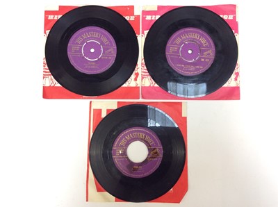 Lot 1015 - Three Elvis Presley classic singles (gold lettering)- Too Much (HMV Pop 330), I Want You, I Need You, I Love You (7M 424- removable centre), these two singles grade as excellent and are possibly un...