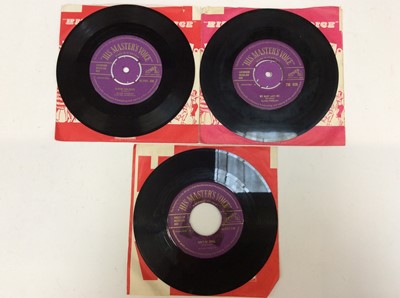 Lot 1015 - Three Elvis Presley classic singles (gold lettering)- Too Much (HMV Pop 330), I Want You, I Need You, I Love You (7M 424- removable centre), these two singles grade as excellent and are possibly un...