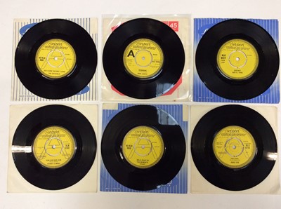 Lot 1020 - Six demo singles on the London label seemingly unplayed- The Crystals (HLU 9661), Eddie Lovette (HLU 10298), Ben E. King (HLK 9517), Johnny Cymbal (HLR 9762), The Moments (HLN 9656) and Jamie Coe (...