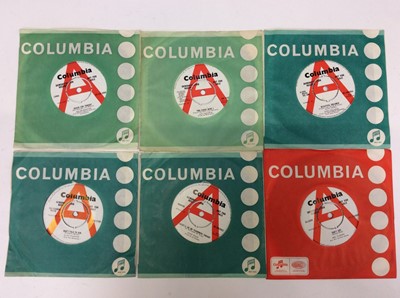 Lot 1023 - Six demo singles on the Columbia label featuring Helen Shapiro (DB 4966), Lou Christie (DB 7031), Tony Orlando (DB 4954), Cliff Richard (DB 7150), Adam Wade (DB 4962) and Mel Turner (DB 4963) - all...