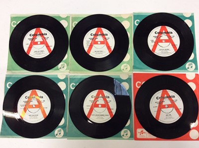 Lot 1023 - Six demo singles on the Columbia label featuring Helen Shapiro (DB 4966), Lou Christie (DB 7031), Tony Orlando (DB 4954), Cliff Richard (DB 7150), Adam Wade (DB 4962) and Mel Turner (DB 4963) - all...