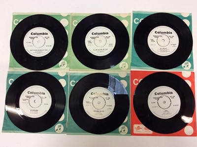 Lot 1023 - Six demo singles on the Columbia label featuring Helen Shapiro (DB 4966), Lou Christie (DB 7031), Tony Orlando (DB 4954), Cliff Richard (DB 7150), Adam Wade (DB 4962) and Mel Turner (DB 4963) - all...