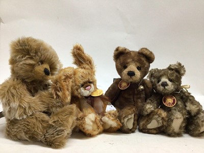 Lot 175 - Charlie Bear Button, Cotton Sox. Heather and Josh all with tags.