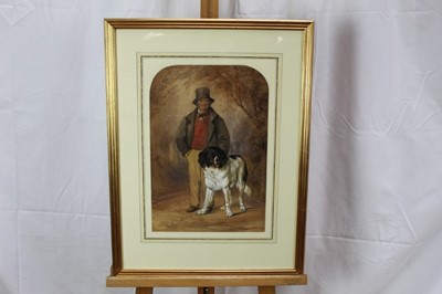 Lot 550 - Set of four watercolours by Sir John Tenniel, together with a framed letter