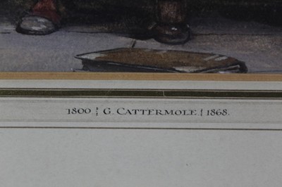 Lot 208 - George Cattermole watercolour figures