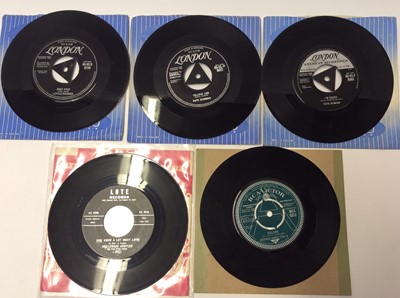 Lot 1034 - The Tune Weavers (HL 8503), Fats Domino (8822, 8865, 8519), Eddie Cochran (8792), Jerry Lee Lewis (8529), Little Richard (8770, 8647) together with Hollywood Argyles- Lute Records (L5905) and a dem...